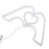 Heart Hands Neon Sign Red White Loghting Battery Operated Love Finger Neon Light for Room Decoration