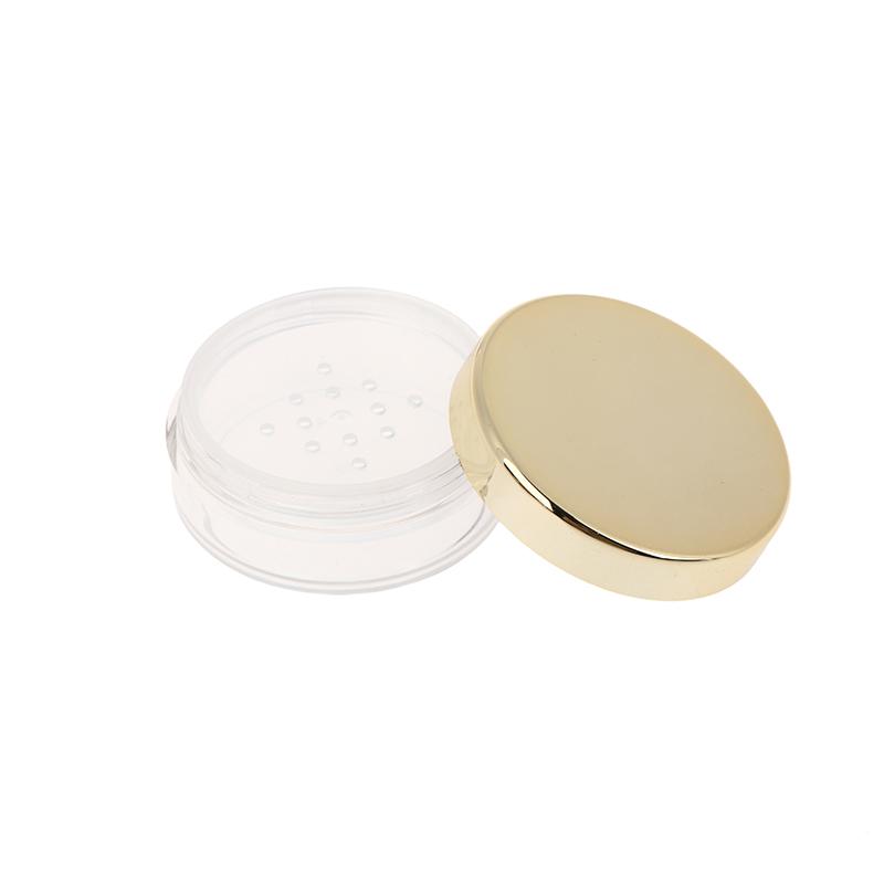 Empty 5/10/20/30g Loose Powder Jar With Rotating Sifter Container Jar Plastic Cosmetic Makeup Powder Filling Can Pot Lid Twist