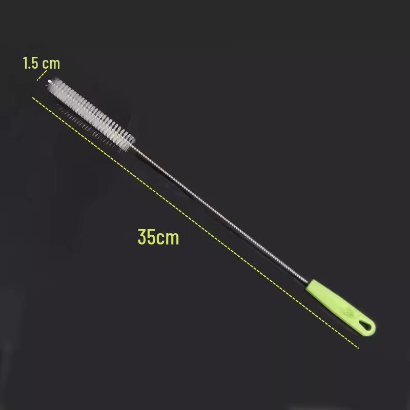 Miaojiayi Plastic Soft Bristle Cleaning Brush Set for Test Tubes & Straws (3-Pack)