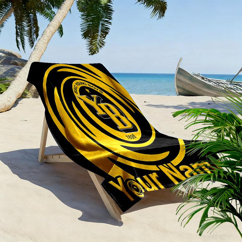 Custom Name BSC YoungPrint Beach Towel, Large Soft Quick Dry Towel for Beach Camping Swimming -HE189