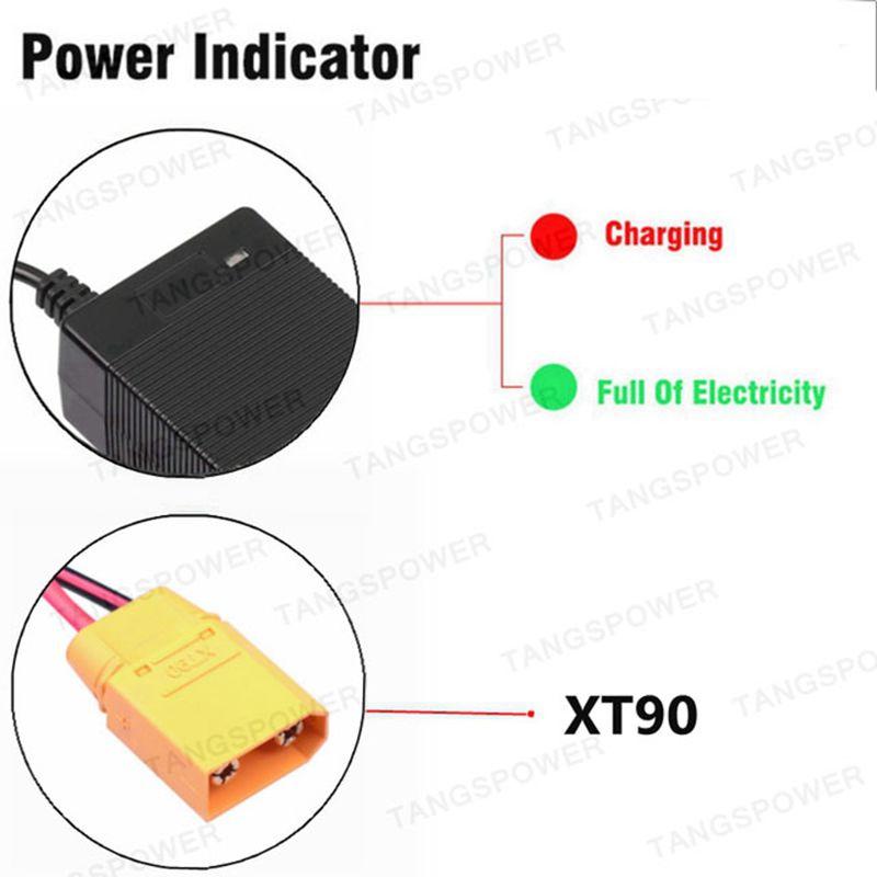 42V 5A Lithium Battery Charger For 36V 10S Li-ion Battery Pack Charger Connector XT60 XT90