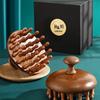 Creative Art Gold Silk Sandalwood Round Massage Comb