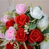 7 Heads Real Happy Flower Mini Crystal Grass Bouquet New Valentine's Day Flowers  Home Decorative