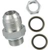 10AN-M18x1.5 Turbo Ölwanne Rücklaufablassschraube Adapter Ölwanne Rücklaufablassschraube Passend mit Schraube Sea O-Ring Rostbeständigkeit Metall Stahl Schraubtyp Silber