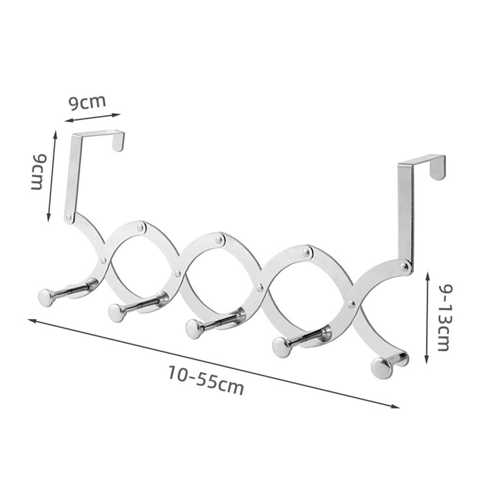 Adjustable Clothes Hanger Stainless Steel Hook As Shown In The Picture Compact Storage Solution Long-lasting Durability