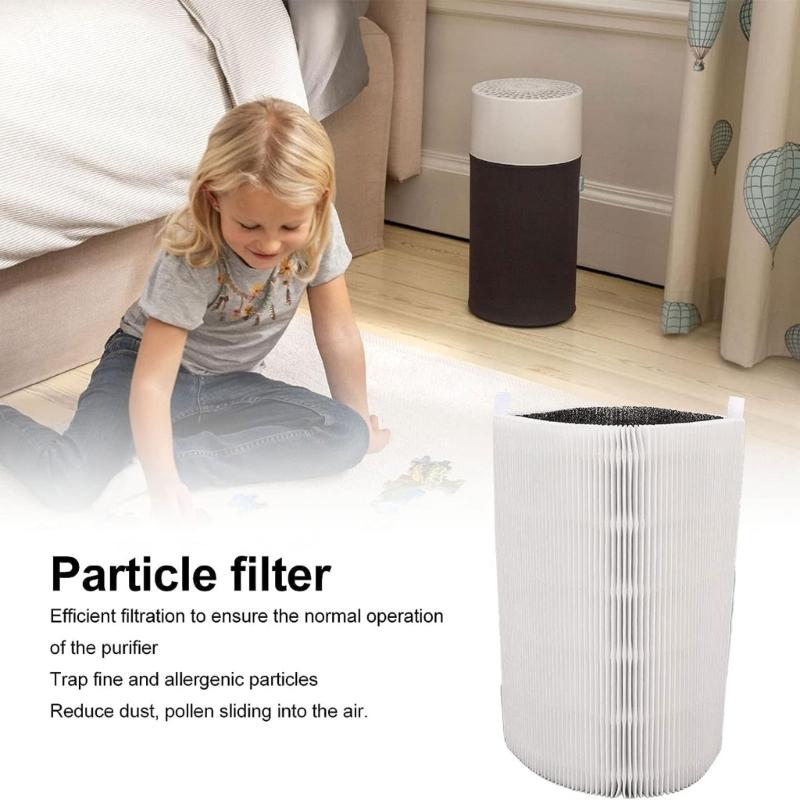 Activated Carbon High Efficiency Air Purifier Filter System for Blueair Pure 411 Capture Fine Particles Eliminate Odors