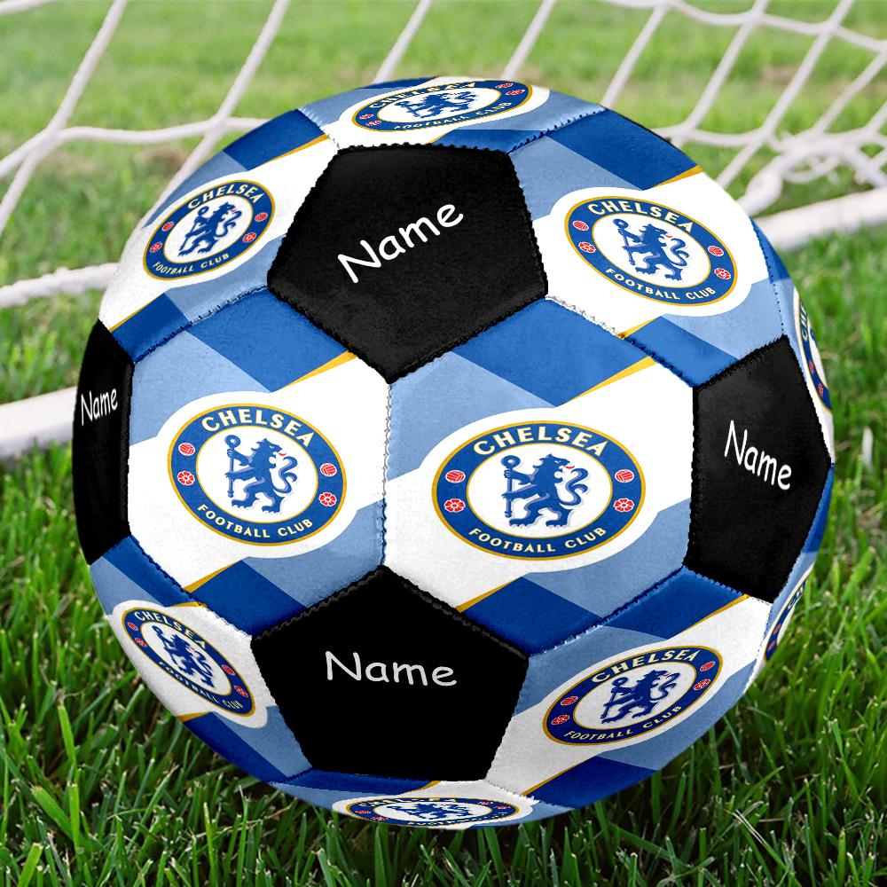 Custom Name Chelsea Football Club Theme Size 5 Soccer Ball, Suitable for Both Indoor and Outdoor Matches, a Gift Suitable for Everyone.