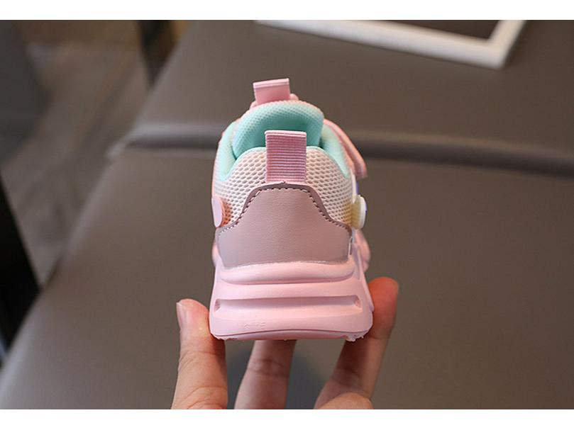 Mesh Light-Up Kids' Shoes for Spring & Autumn - Soft Sole, Casual Sports Sneakers for Boys & Girls Toddlers