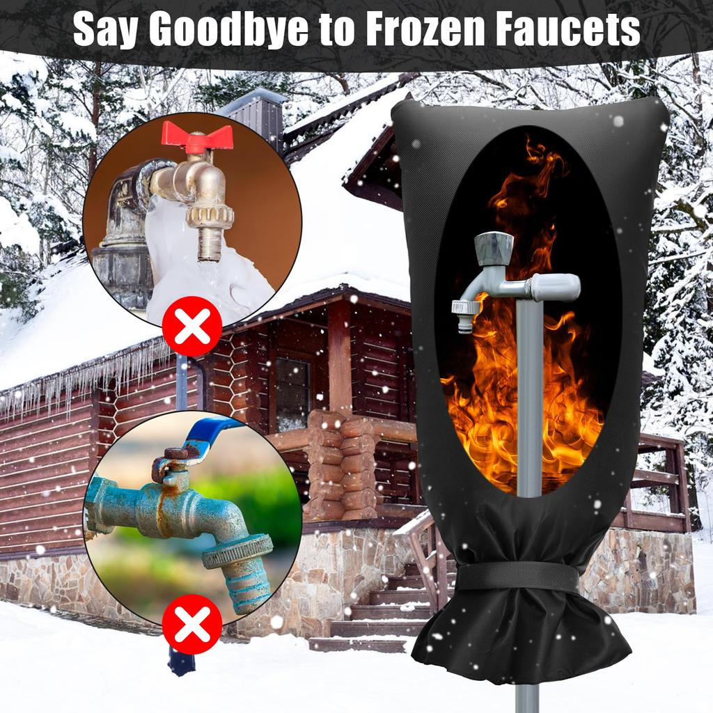 1pc Winter Waterproof Frost-proof Oxford Cloth Faucet Cover Suitable Most Faucet Garden Fire Hydrant Frost-proof Protective