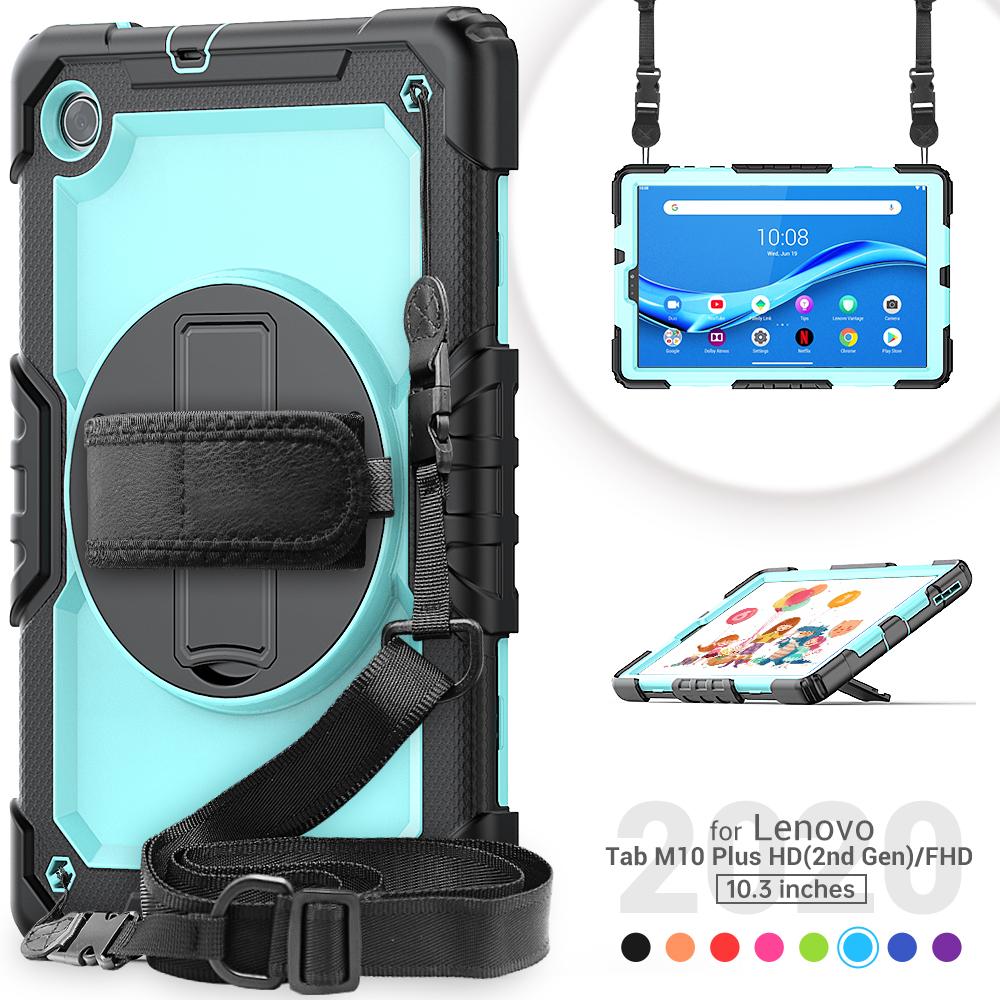 Armor Case For Tab M11 Xiaoxin Pad TB330FU K10 M10 3rd Gen TB328FU TB328XU K11 Wrist Strap Kickstand Cover