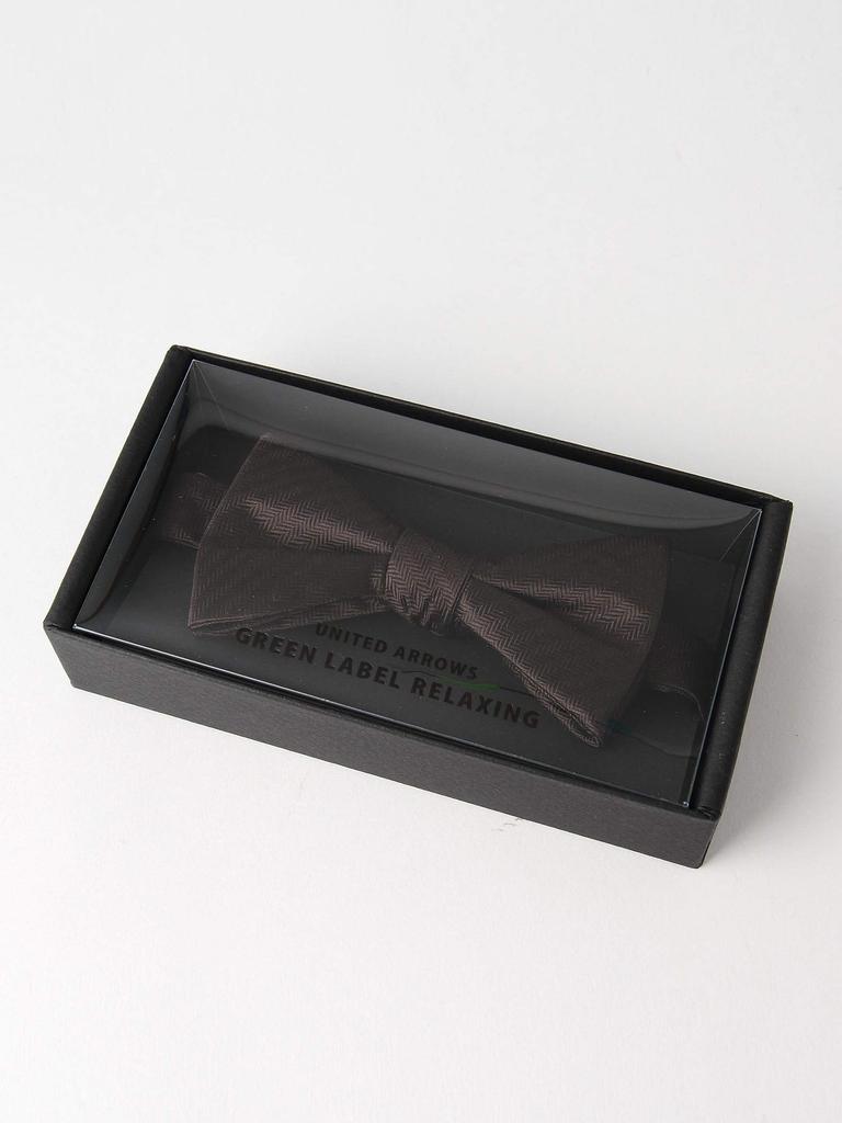 [UNITED ARROWS Green Label Relaxing] Mini Herringbone Solid Bow Tie 31346992178 0700 SILVER(07) FREE
