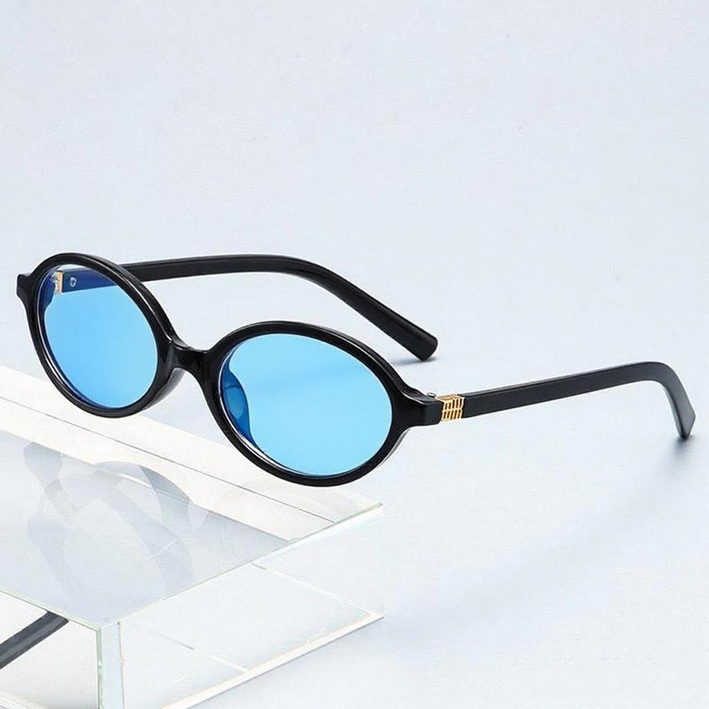 1 Pair of Ladies' Oval Glasses with Small Frames and Metal Decorative Legs, Street Shooting and Concave Fashion Glasses.women's Glasses  Men's Glasses