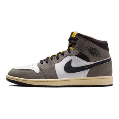 Air 1 Mid Cave Stone Męskie Sneakersy Szare Białe Olejowo-Szare HQ2011-100