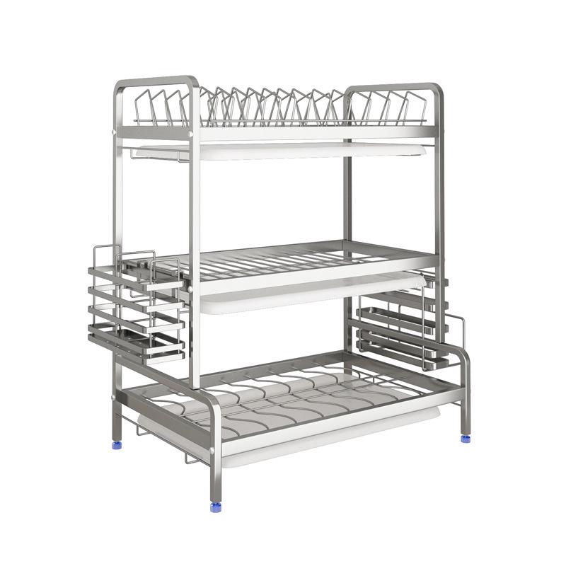 304 Stainless Steel Kitchen Bowl and Utensil Storage Rack
