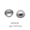 1 Pair Bath Bomb Molds Aluminium Alloy Salt Ball Mould for Soap Homemade DIY Bathing Chocolate Cake Pudding Making Tools