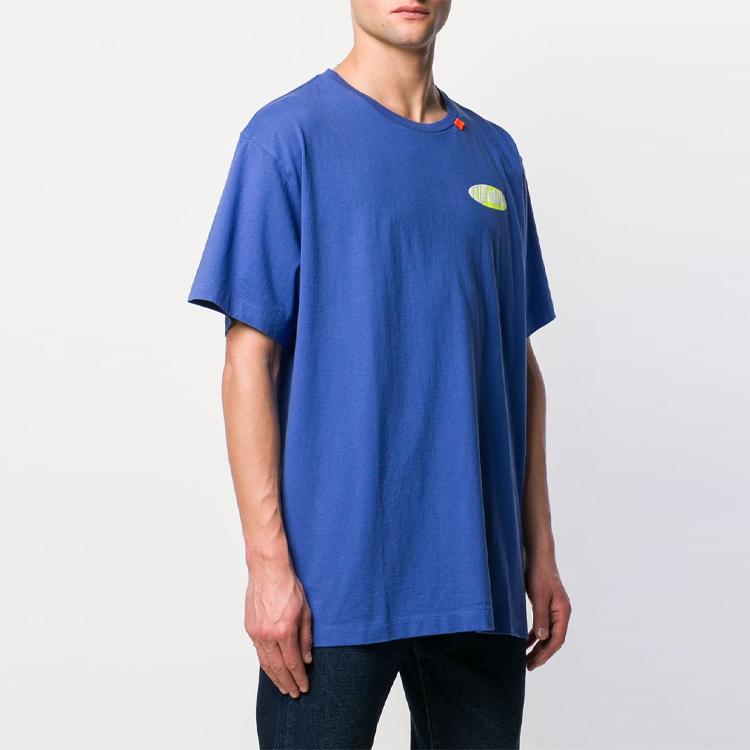 OFF WHITE SS19 T-shirt Uomo Girocollo Peso Medio OMAA038S191850063060