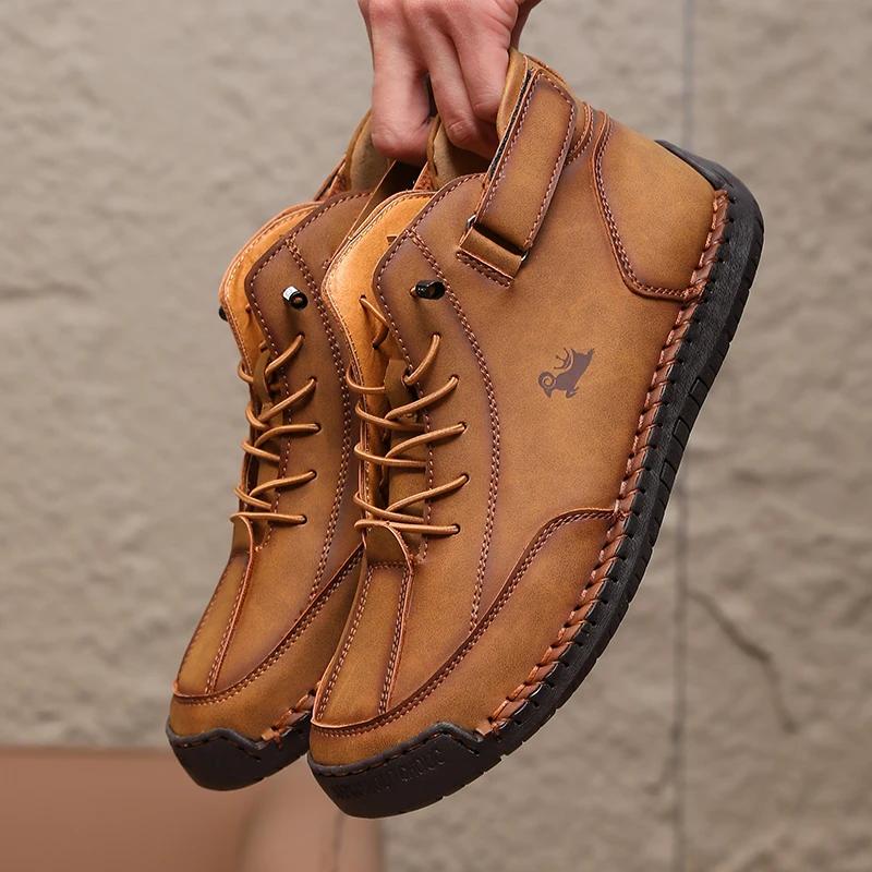 

Men s Casual Shoes Made of PU Fabric High-quality Sports Shoes, Classic Red High Top Shoes Outdoor Fashion Comfortable Running 38