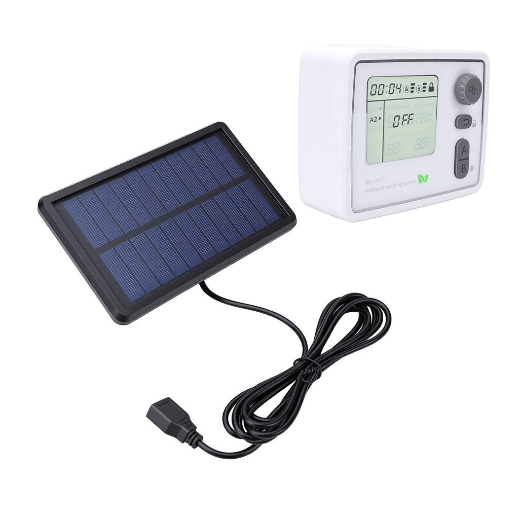 Solar Drip Irrigation Kit Support 2 Pumps 20 Pots WiFi Smart Automatic Drip Watering System for Balcony Garden