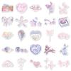 50 Colorful Dreamy Girly Stickers for Notebooks, Water Bottles, and Phones