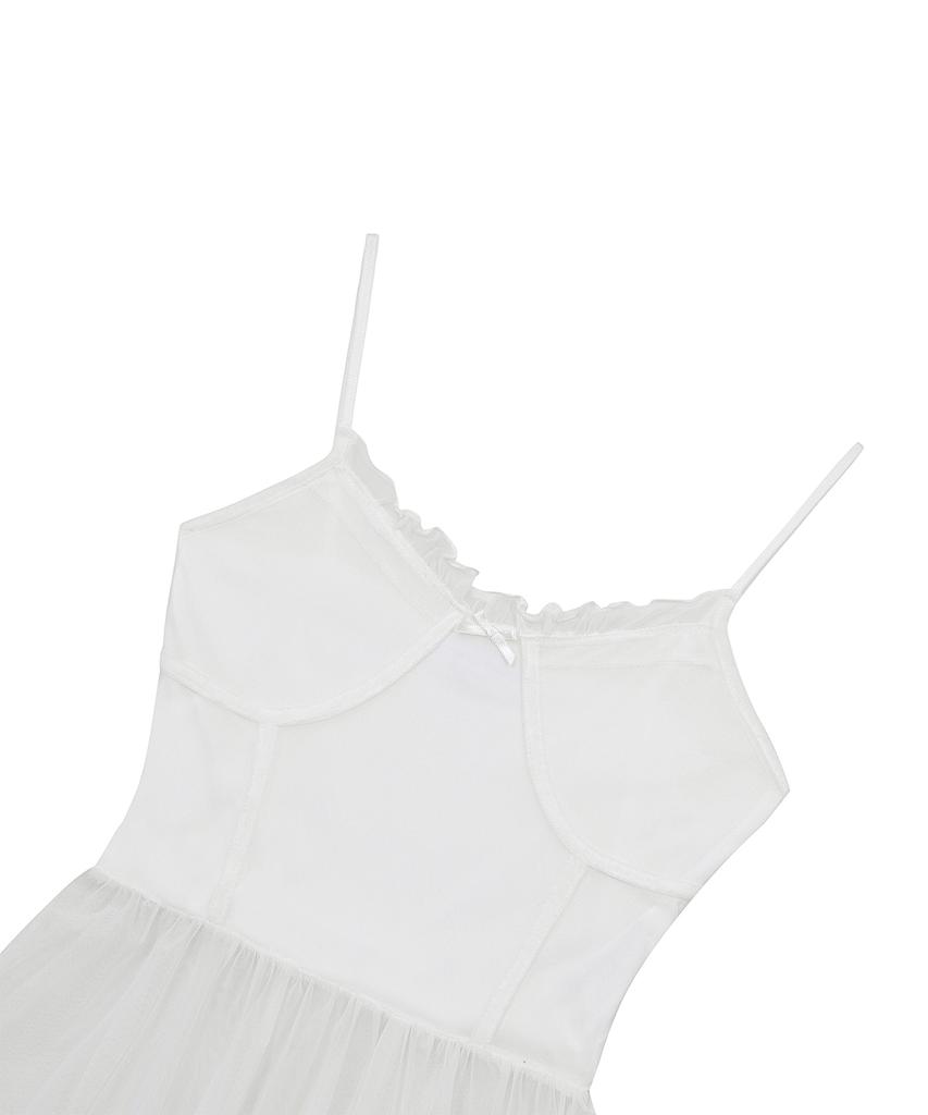 CNVS Betty Boop Mesh Frill Sleeveless_White