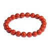 Collection Grade 9-10mm Liangshan Southern Red Agate Lucky Charm Bracelet