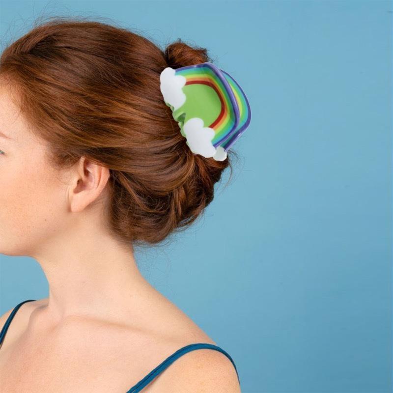 StPatricks Shamrock Hair Claw Clip Funny Claw Clip Hair Banana Barrettes NonSlip Girl Hair Clip PonytailClamp for Women