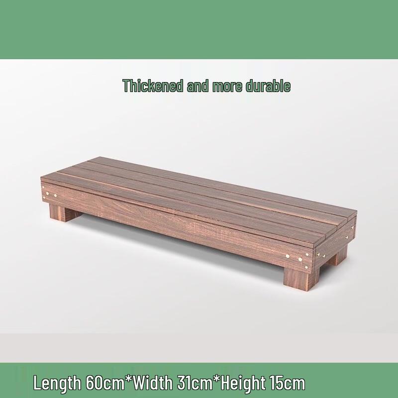 

LianpinHui Rustic Bamboo Multi-Tier Shelf