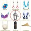 2pcs Heavy-Duty Metal Swing Hooks Set | | Metal | Durable, Rust-Resistant, Easy-to-Install | For Boxing Sandbags, Yoga Hammocks