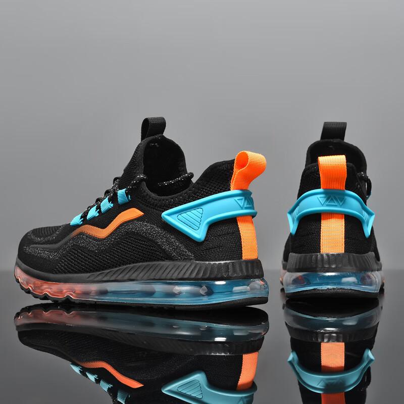 Outdoor running shoes men's shoes full palm air cushion shoes men's 47 shock absorption 45 large size men's shoes mesh tide shoes 48 breathable mesh