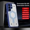 Transparent Heavy Duty Armor Magnet Case for Samsung Galaxy S26 Plus S25 S24 S23 S22 Ultra FE for Magsafe Wireless Charge Cover