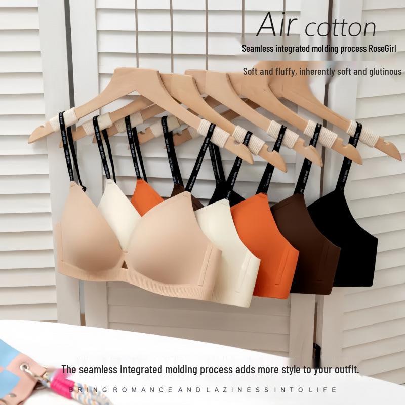 Seamless French Deep V Triangle Cup Bra for Small Bust – Lifting, Anti-Sagging, Comfortable, Wire-Free