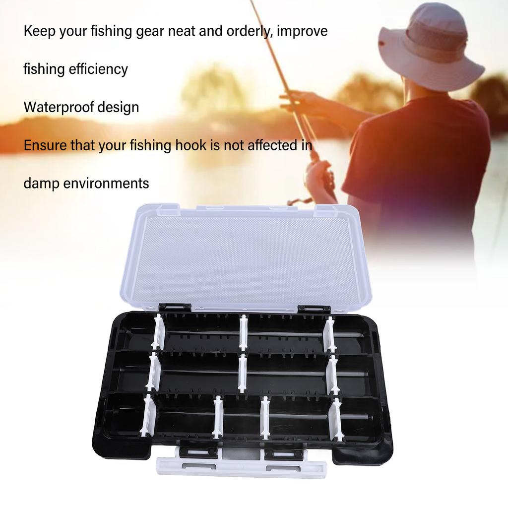 Fishing Lure Box Portable Lightweight Easy Classification Waterproof Hooks Lure Baits Storage Container