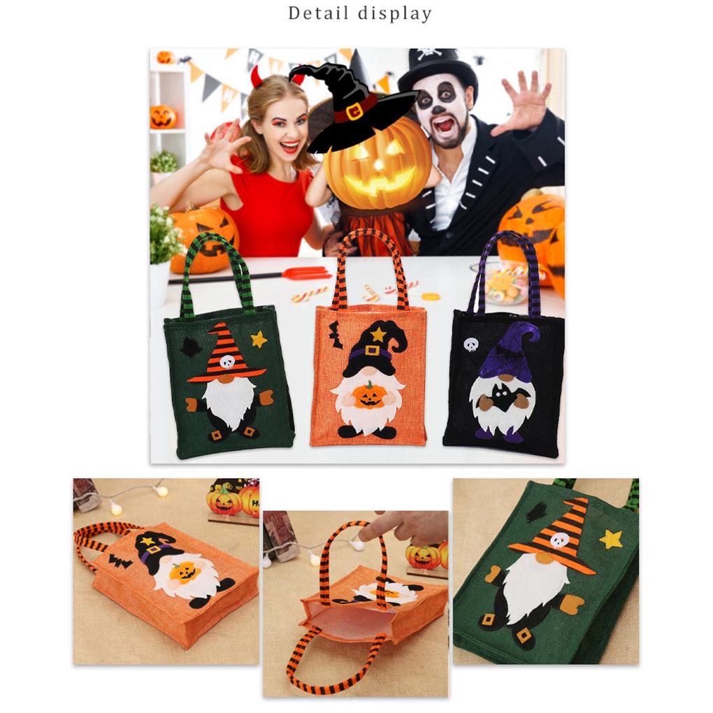 Halloween Gifts Bag Party Art Atmospheres Adults Snack Handbag Decorative Pack Non-woven Fabric Packaging Sack Supply
