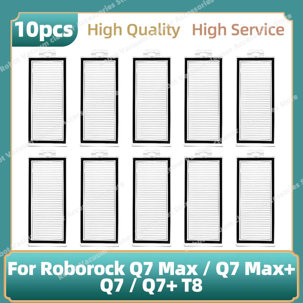 Compatible For Roborock Q7 Max / Q7 Max+ / Q7 / Q7+ T8 Parts Main Side Brush  Hepa Filter Mop Cloth Rag Dust Bag
