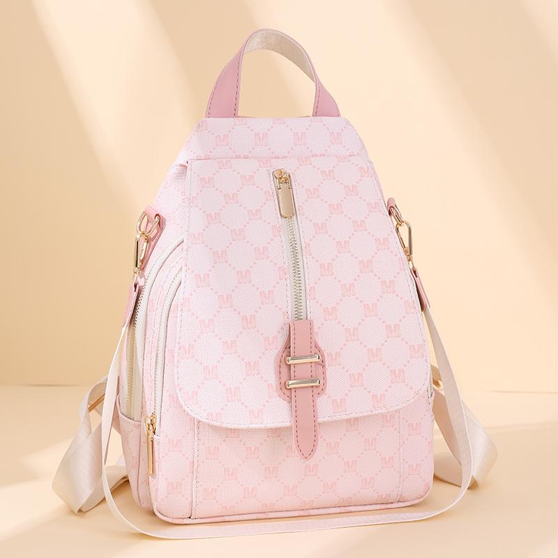 Print-Rucksack Damen-Rucksack aus weichem Leder, vielseitig verwendbar, Umhängetasche, Reiserucksack für Damen