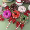 Christmas Donut Model Fake Food Prop for Display and Broadcast