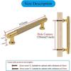 Set Of 10 Modern Gold Cupboard Handles 128mm Hole Spacing Kitchen Door Handles Vintage Pulls For Kitchen Cabinets