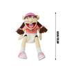 40-60cm Grande Jeffy Niño Marioneta de Mano Juguetes de Peluche Removible Niños Muñeca Suave Utilería de Fiesta para Programa de Entrevistas Marioneta Muñeco de Peluche para Niños Regalo