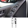 1Set Real Carbon Fiber Car Door Window Lift Switch Panel Sticker For Volkswagen Tiguan 2013-2017 Car Interior Accessories