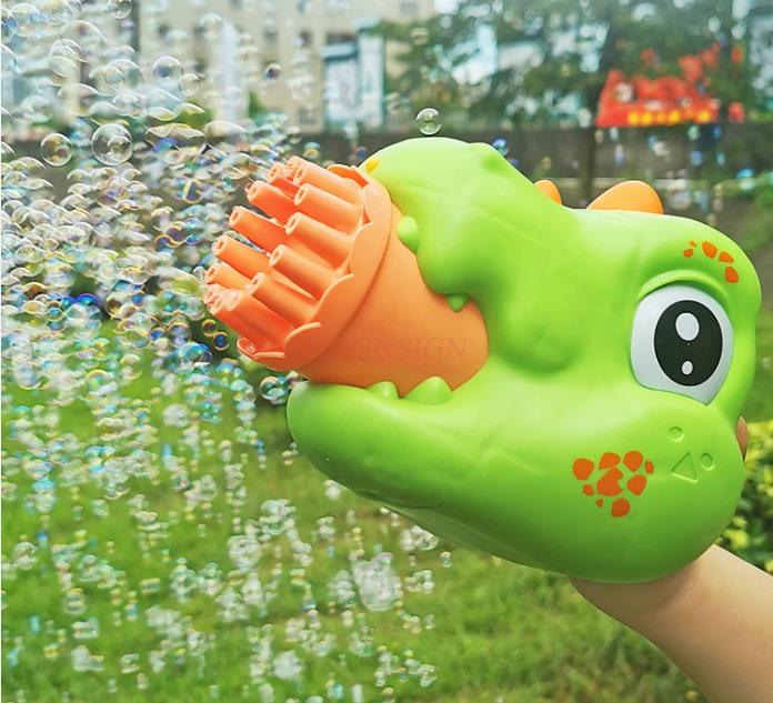 Dinosaur Bubble Machine Children'S Handheld New Gatling Blow Bubble Gun Popular Boys And Girls' Toys