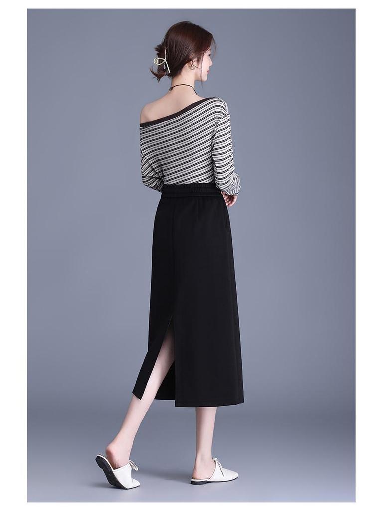 Drapey Commute Slimming Black Pencil Midi Skirt - Spring 2026 Collection