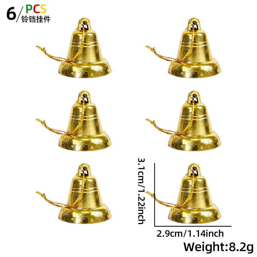 

Luxurious Gold Plastic Christmas Bells 3cm Ornaments For Chic Holiday Ideas Decoration