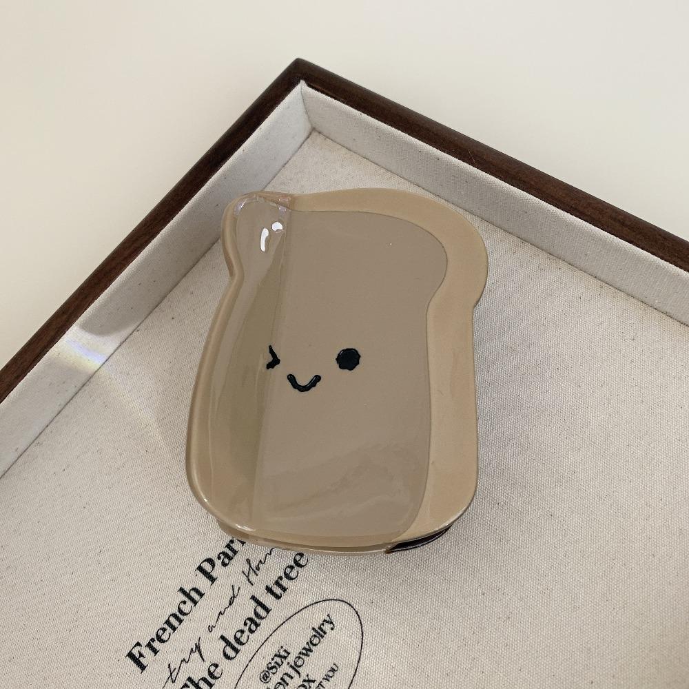 Cartoon Acetic Acid Grab Clip Acetic Acid Simulation Bread Bread Shape Hair Claw Claw Clip Ponytail Holder Croissant Claw Clip