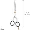 jaguar Haircut Scissors 140mm Glossy Finish Comb Included (Germany) /