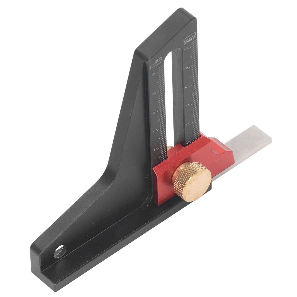 Height Gauge Aluminum Alloy Woodworking Saw Table Height Gauge Depth Measuring Ruler