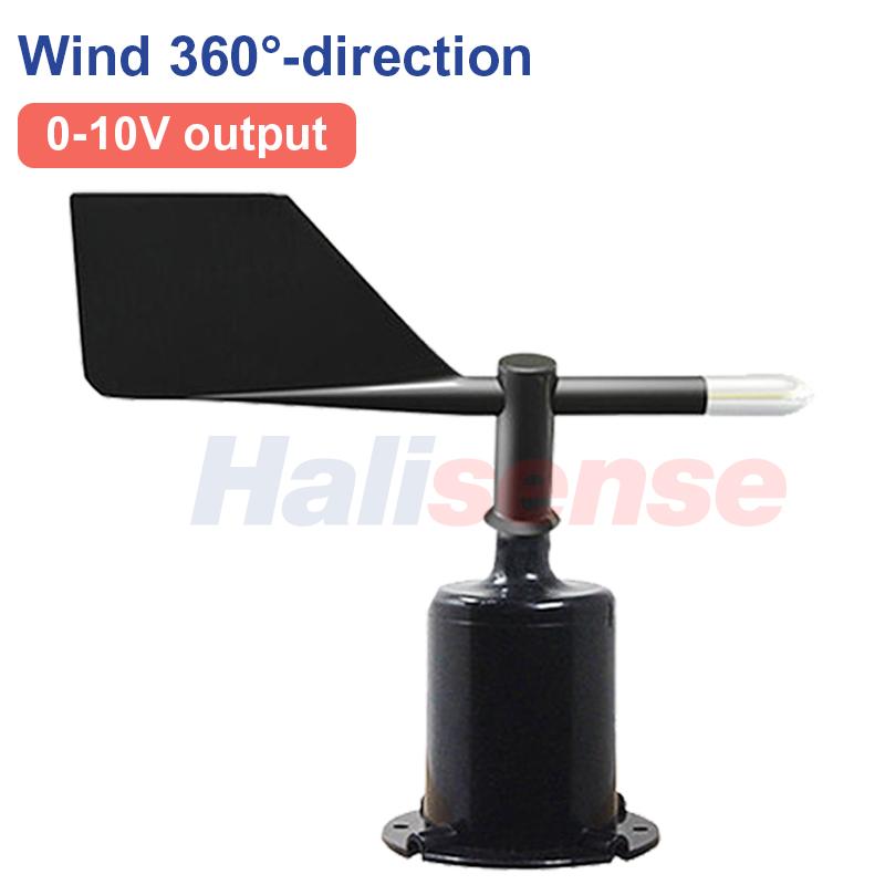 Station Météo 70m/s Extérieure Anémomètre à 3 Coupes Capteur Fibre de Polycarbonate Vitesse du Vent Direction du Vent Sortie RS485 4-20MA 0-5V