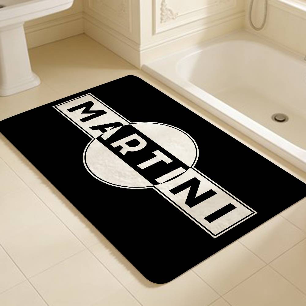 M-Martinis Logo Door Mat Kids Room Bedroom Decoration Balcony Anti-Slip Doormat Living Room Doormat Area Rug
