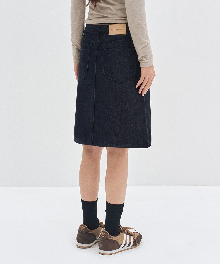 Deketeuumeon Signature Midi Skirt Dcsk002Cpindigo
