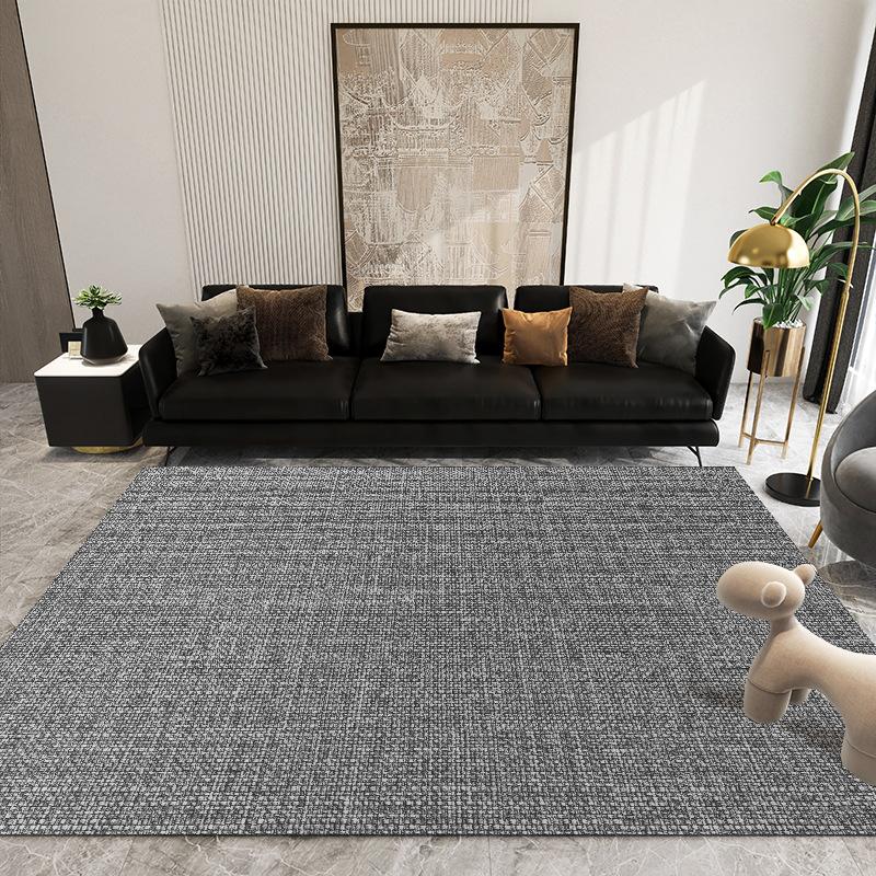 Extra Large Sisal-Like Area Rug Modern Simple Design Non-Slip Bedside Carpet for Living Room Bedroom Home Office Entrance