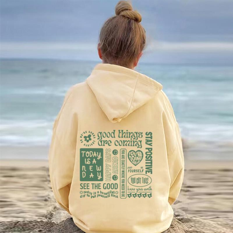 Women's Autumn/Winter European & American Print Velvet Hoodie